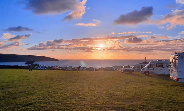 Campsite sunset